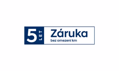 logo 5 let komplexní záruky bez omezení km