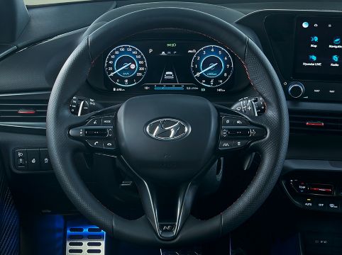 Kožený volant nového Hyundai i20 N Line.